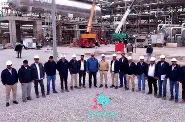 گزارش تصویری مراسم راه‌اندازی Train D واحد فرآورش مرکزی میدان مشترک آزادگان جنوبی (CTEP)