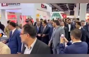 ویدئو : حضور سرکنسول ایران و استاندار اربیل در غرفه چادرملو