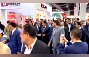 ویدئو : حضور سرکنسول ایران و استاندار اربیل در غرفه چادرملو